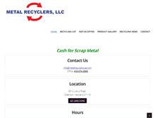 Tablet Screenshot of metalrecyclersusa.com